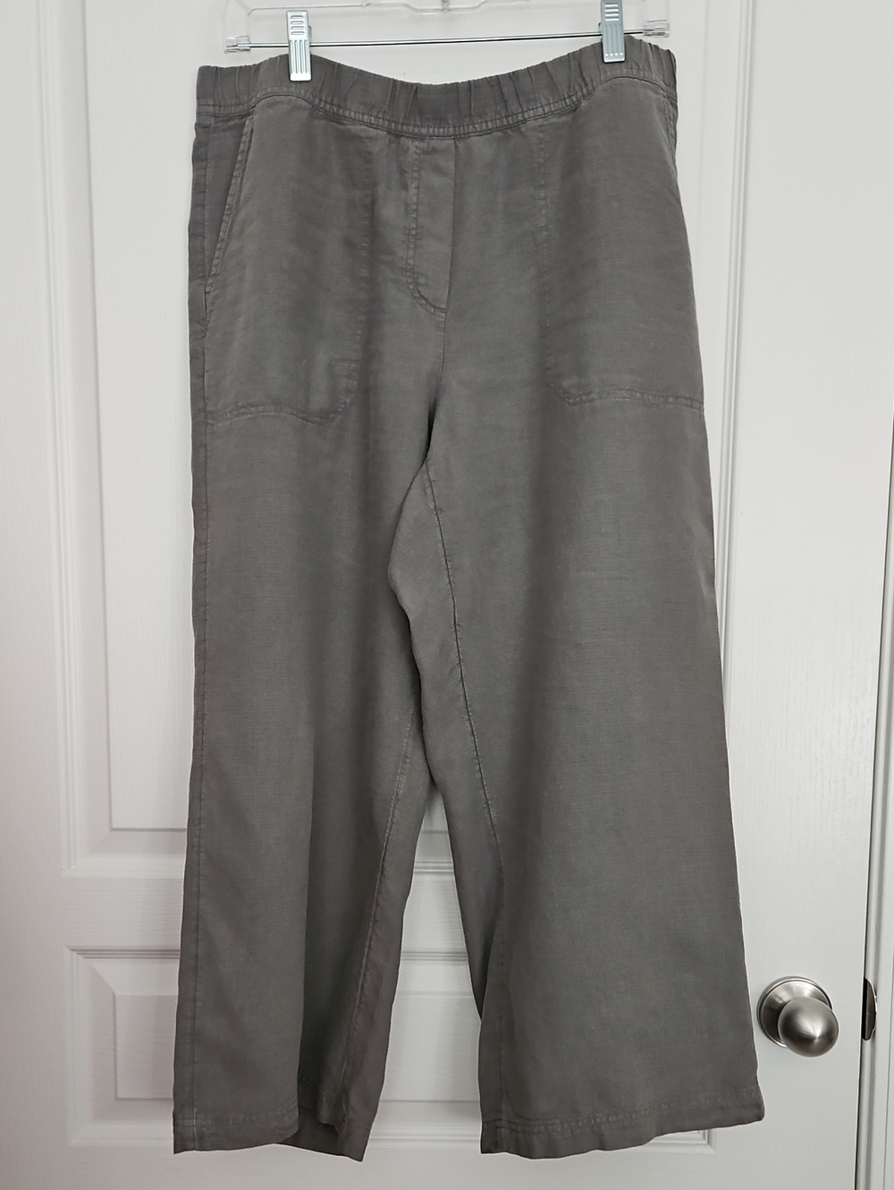 J. Jill Gray Linen Crop, Medium